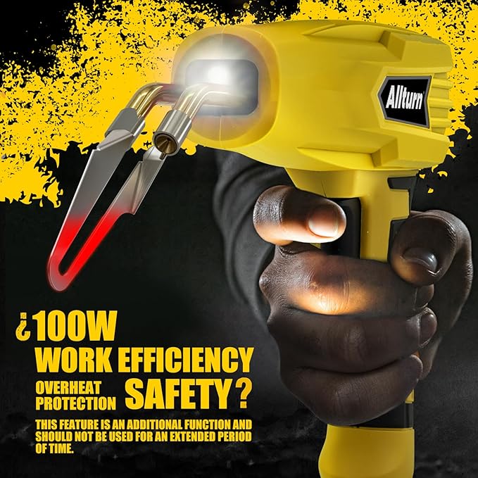 Allturn Plastic Welder,Plastic Welding Kit 3 in 1,Plastic Repair Welder Kit,1000pcs Plastic Welding Staples,Plastic Welding Rods Kit,Repair for Most Thermoset Plastics,Yellow