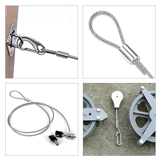 1/8"(3mm) Aluminum Crimping Loop Sleeves, Wire Rope Sleeves, Double Crimp Sleeve Cable Ferrule for Wire Rope and Cable 50PCS (1/8"(3MM))