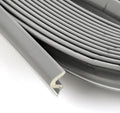 Weather Stripping Door Seal Strip Soundproof Q Foam Tape, Exterior Door Insulation Strip for Large Gap, Easy to Install (Grey, 3FT)