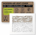 SABA Home Decor White Air Vent Cover - Acrylic Plexiglass 8 x 10 Duct Opening (10 x 12 Overall) Return Grille Decorative Covers for Walls & Ceilings NOT for Floor USE, Waves