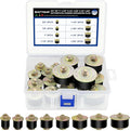 16PCS Expandable Freeze Rubber Plugs Kit, 8 Sizes Automotive Engine Rubber Expansion Freeze Plugs Fit Hole 3/4" 7/8" 1" 1-1/8" 1-1/4" 1-3/8" 1-1/2" 1-5/8"