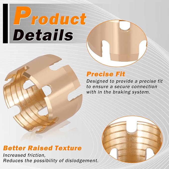 12PCS 3/8" Brass DOT Air Brake Hose End Fitting Sleeve Tube, 3/8" End Fitting Repair Tube for Air Hose Braking System