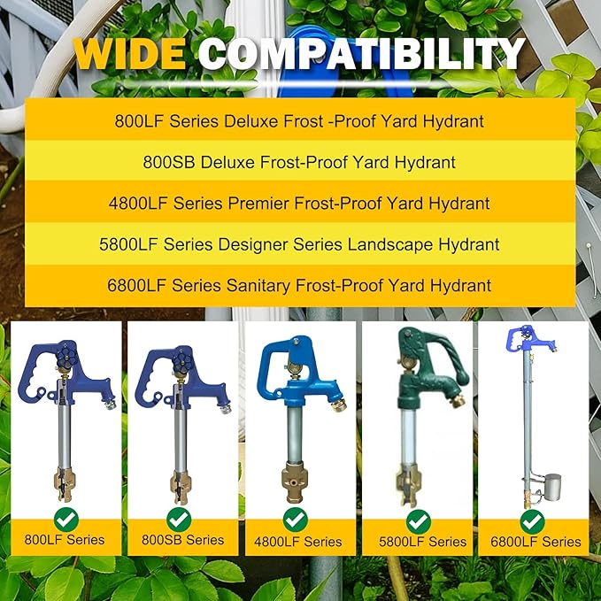 850 Sb Parts Kit Yard Water Hydrant Repair Kits 9401324 & 8842 Plunger fits for Simmons 800LF 800SB 4800LF 5800LF 6800LF Prevent Hydrant Leak Water Hydrant Repair Kit Replace for 850SB