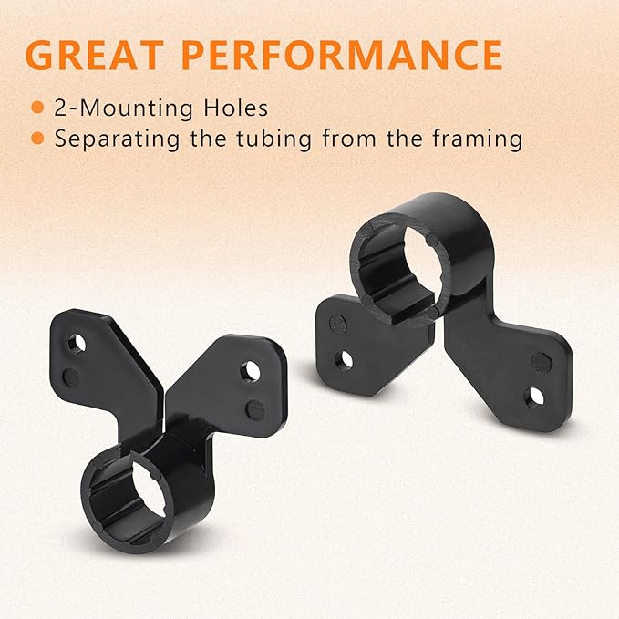 100-Pack HeSun 1/2" PEX Suspension Pipe Clamps, Black Butterfly Style, Fit for PEX, Copper, CPVC Pipe