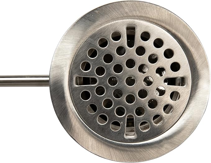 3-inch Sink Drain Waste Drain Valve with Lever Handle, Fits Commercial 3 Compartment Sink Style Drains, Controls Sink Drain Stopper - Handy Brass Reducer Included