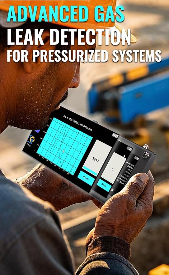 TYM-4A Professional Water Leak Detector - H₂/N₂ Tracer Technology for Micro-Leaks in Pressurized Water Lines
