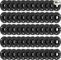 1/2" Antirust Black Floor Flange, Malleable iron Pipe Fittings for Industrial vintage style, Flanges with Threaded Hole for DIY Project/Furniture/Shelving Decoration (60, 1/2")