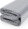 Reflective Bubble Insulation Sheet, Double Side Aluminum Foil Bubble Shield, Aluminum Foil Thermal Insulation Radiant Barrier for Windows, RV, Roof, Garage Door (59IN X 8.2FT)