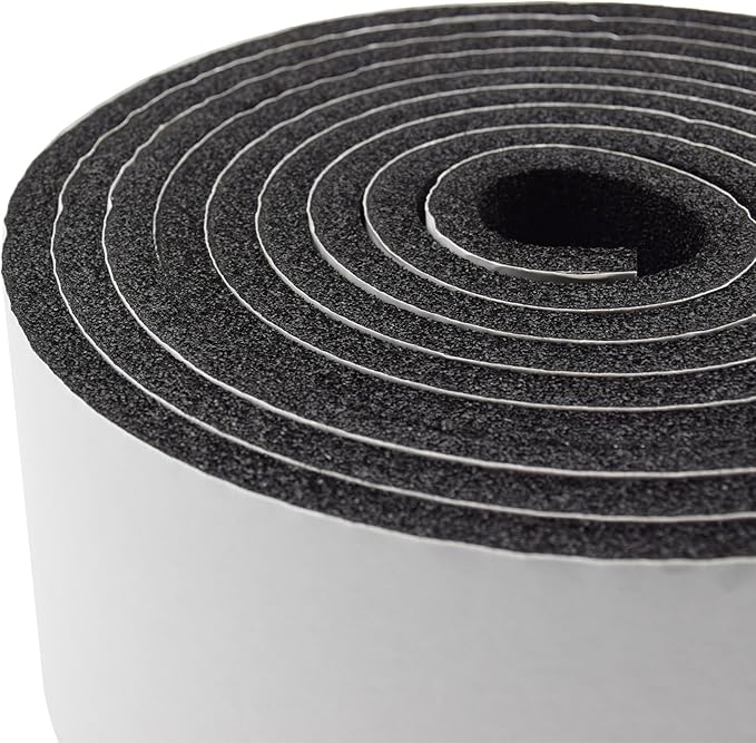 DOBTIM Pipe Insulation Foam Wrap Tape, self Adhesive with high Resilience for Pipe Insulation Wrap 13 Ft Long x 4 Inch Wide x 3/8 Inch Thick