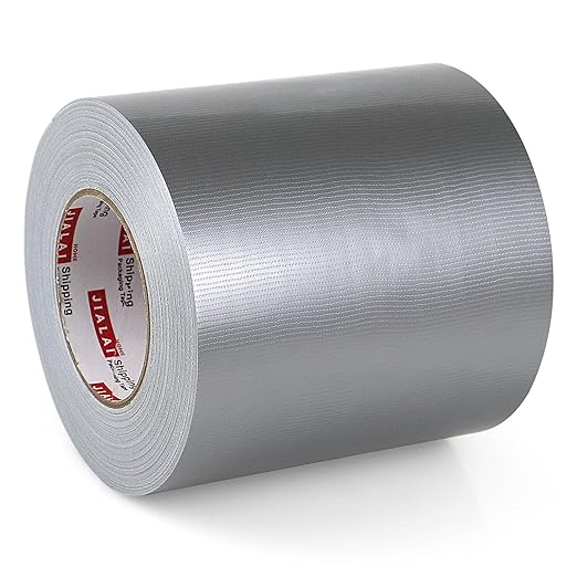 Duct Tape 6" Wide, 6 inch Wide Duct Tape Heavy Duty Waterproof 55 Yards (164 ft) Silver, UV Resistant for Crafts, Home Improvement, Repairs, & Projects