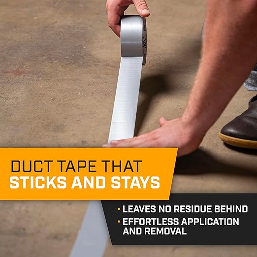 Lockport Bulk Silver Duct Tape - 24 Roll Multi Pack - 30 Yards x 2 Inch - Duct Tape Heavy Duty Waterproof - Bulk Pack for B2B, Home Use, DIY, Repairs and Packing Tape