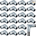 Gisafai 5 Pcs EMT Conduit Fittings Inside Corner Pull Elbow, EMT 90 Degree Metal Conduit Capped Corner Coupling, Combo Head Set Screw, Zinc Die Cast, Silver (3/4 Inch)