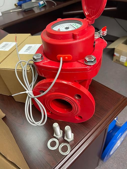 DAE WP-200RP 2" Woltmann Helix Hot Water Meter, Pulse Output, Gallons
