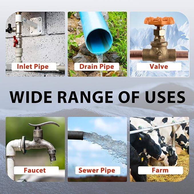 HEATIT Electric Heating Cable 120V Heat Tape for Pipes Automatic Heat Tape Pipe Freeze Protected Heated Cable 18 Feet
