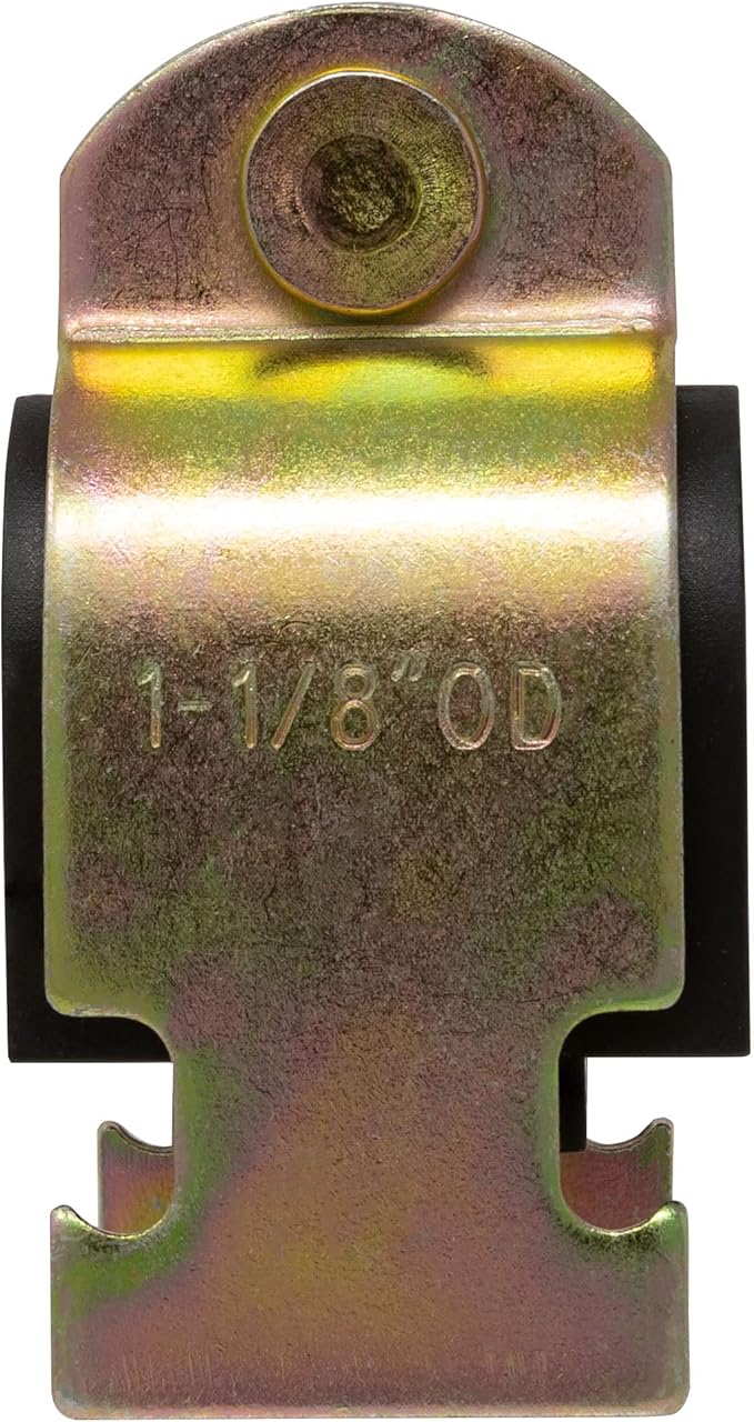 Rubber Cushion Strut Clamp 1" NOM (1-1/8" OD) for Mounting Copper Piping, PEX Pipe, CVPC Tubing to Strut Channels [5 Pack]