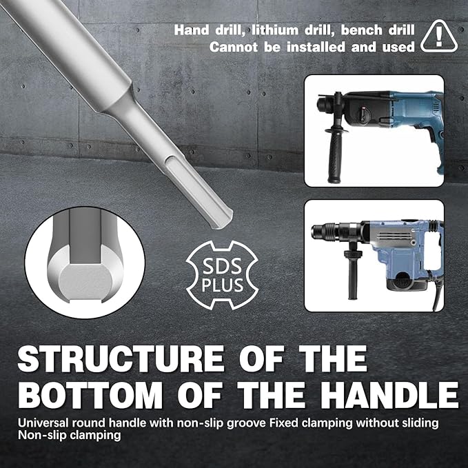 4-3/4" Concrete Hole Saw,120mm Masonry Hole Saw, with 220mm SDS Plus Shank Connecting Rod for Concrete Brick Cement Stone Wall Drilling Home Improvement