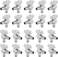 20-PCs HeSun Pex Barb Crimp Angle Stop Valve, 1/2" PEX x 1/2" PEX Angle Stop, 1/4 Turn Shut Off Valve for Bathroom, ASTM F1807(VALVE102-20)