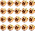 20PCS 1/4" NPT Male Pipe Plug Fitting Brass Hex Counter Sunk Plugs,Internal Hex Socket Thread Plug Kit