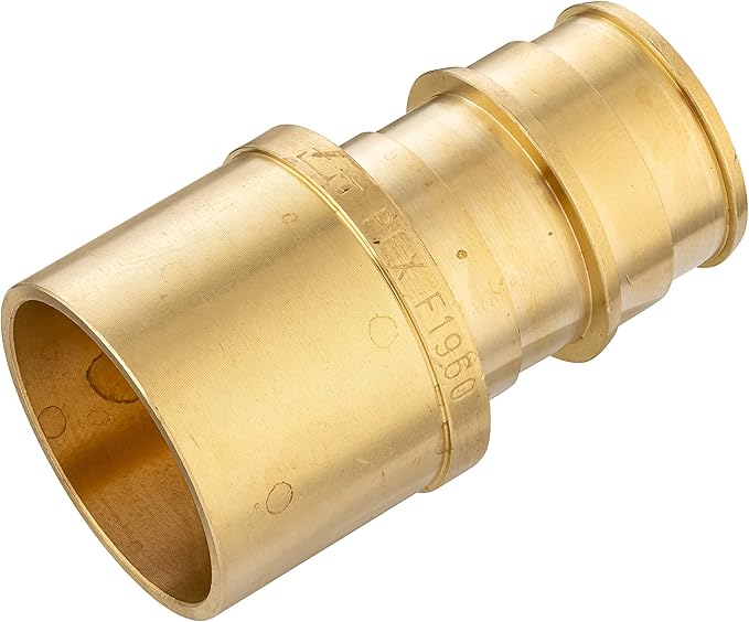 (Pack of 2) EFIELD Pex A Full Flow Expansion Brass Fittings 3/4"x 3/4" Female Sweat Adapter, ASTM F1960,(PEX1960054-2PCS)