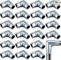 Gisafai 10 Pcs EMT Conduit Fittings Inside Corner Pull Elbow, EMT 90 Degree Metal Conduit Capped Corner Coupling, Combo Head Set Screw, Zinc Die Cast, Silver (1/2 Inch)