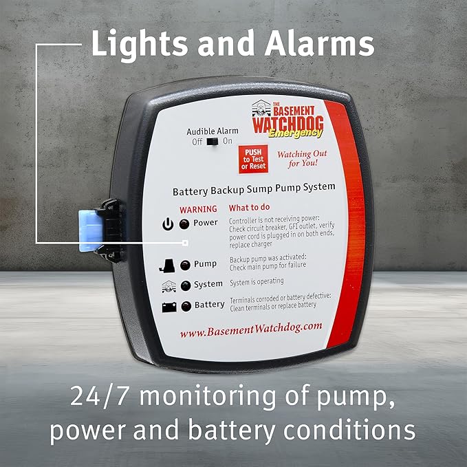 The Basement Watchdog Combo Preassembled Primary & Battery Backup Sump Pump System w/Monitoring Controller (CITE-33)