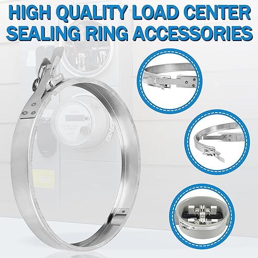 Stainless Steel Meter Sealing Ring for Meter Electrical Meter Sockets Accessory，LRING Load Center Sealing Ring