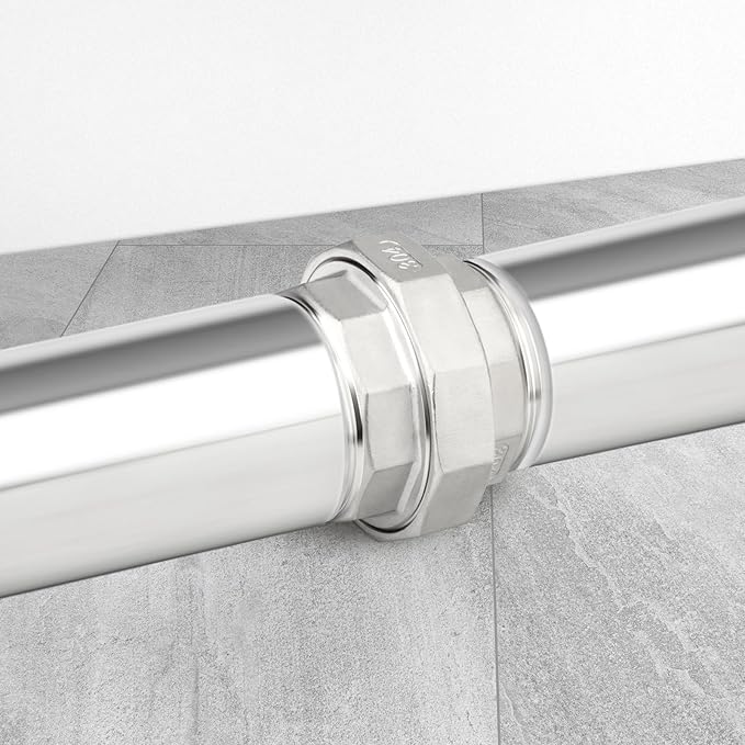 TAISHER 1PCS 304 Stainless Steel Union，4" NPT Male x 4" NPT Male Cast Pipe Fitting