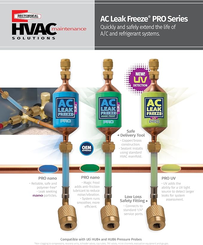 RectorSeal AC Leak Freeze 45309 Leak Sealant, Easy Application, HVAC, .5 oz.