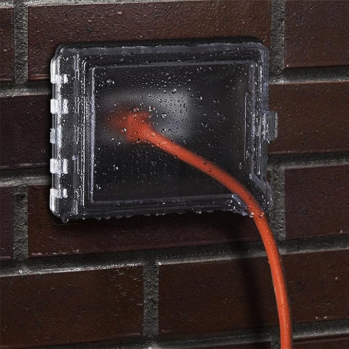 TayMac MR420CZ 1-Gang Recessed Enclosure Extra Duty, 6-in-1 Nonmetallic Weatherproof in-Use Cover, Horizontal/Vertical, Bronze
