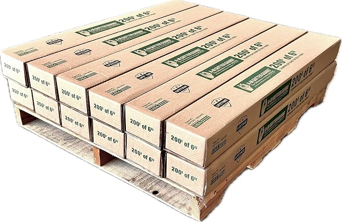 A-M Gutter Guard – Premium Heavy-Duty Aluminum Leaf & Debris Protection, Lifetime Quality (6 Inch - 2400 Feet, Mill Finish) - DIY Easy - Made in the USA