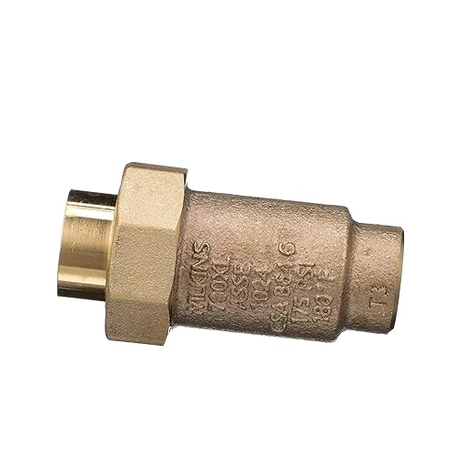 Zurn Wilkins 12UFX12F-700XL 700XL Dual Check Valve with 1/2" Female Union Inlet x 1/2" Female Outlet