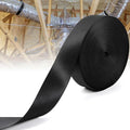 Heavy Duty Duct Strap – 1.95 in x 147 ft Black Nylon Strapping for HVAC Duct, Durable Wrap Support Band for Building & Home Improvement