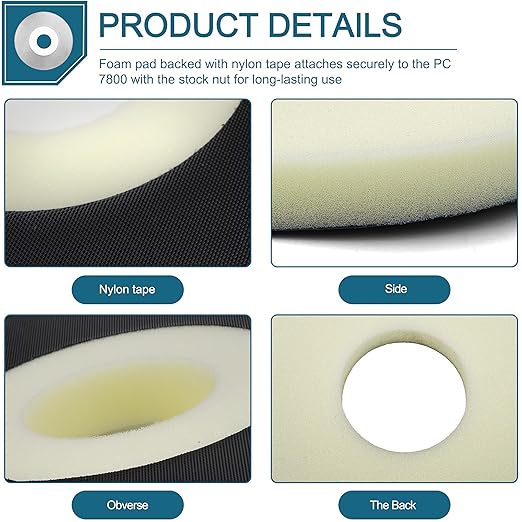 2-Pack 9" Backup Pads Works with a Variety of 9" Discs Sanding Systems, Compatible with Porter Cable 7800 Drywall Sander