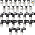 TAILONZ PNEUMATIC Elbow and Straight Combination 1/4 Inch Tube OD x 1/4 Inch NPT Thread Push to Connect Fittings PC-1/4-N2+PL-1/4-N2(Pack of 30)