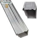 A-M Gutter Guard – Premium Heavy-Duty Aluminum Leaf & Debris Protection, Lifetime Quality (6 Inch - 200 Feet, Mill Finish) - DIY Easy - Made in The USA