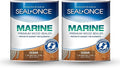 SEAL-ONCE Marine Ready Mix - 2 Gallon Penetrating Wood Sealer Waterproofer & Stain (Clear). Water-Based, Ultra-Low VOC Formula for high-Moisture Areas to Protect Wood Docks, Decks & Piers.