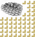 VEVOR Pipe Fittings, 3/4" 50PCS Brass Pipe Fittings, Clamp-style Elbows Pipe Connector Brass Air Fittings, Heavy Duty Plumbing Fittings Tube Adapter for Heating/Shower Systems,Outdoor Water Pipes