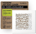 SABA Home Decor White Air Vent Cover - Acrylic Plexiglass 6 x 6 Duct Opening (8 x 8 Overall) Return Grille Decorative Covers for Walls & Ceilings NOT for Floor USE, Waves