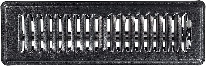 Shoemaker 2x10 Floor Register – Black Heavy Duty Metal Floor Vent Cover for Home Floors - Premium Forced Air Vent Covers
