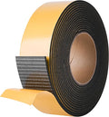 Self Adhesive Foam Tape Weatherstrip 2in x 1/8in x 20Ft High Density Foam Insulation Strips Foam Seal Weather Stripping with Strong Adhesive for Door and Window Sound Isolation Soundproofing