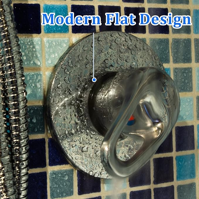 4 Inch Shower Arm Flange Oversized Plumbing Cover Plates, Universal Extra Large Replacement Escutcheon Cover Plate for Covering Gaps, Holes, Fits All Standard 1/2" Pipes, Chrome（1 PACK）