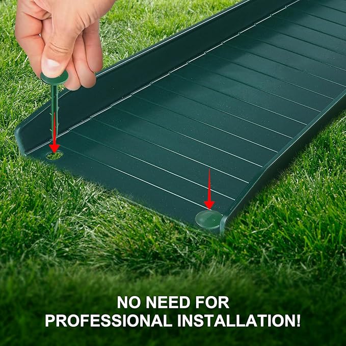 4 Pack Gutter Downspout Extensions,Rain Gutter Downspout Splash Block,Downspout Diverter,Down Spout Drain Extension,Gutter Splash Prevention Device for Cement Floor Lawn Ground (Green)