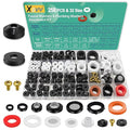 32 Size 258 Pcs Faucet and Plumbing Rubber Washers Assortment Kit for Assorted Garden Hose Valve Spigot Adapter Splitter Outdoor Faucet Bibb Shower Hose Gasket Repair