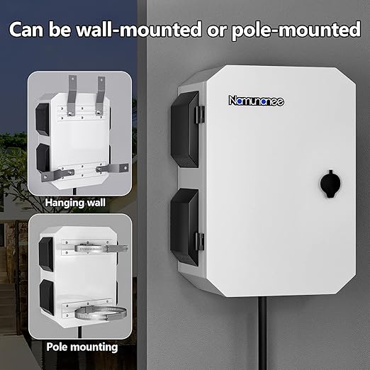 Outdoor Electrical Box with Thermostat and Fan, Cold-Rolled Steel Plate, Aluminum Alloy Back Beam, One-Piece Ventilation Design, IP65 Waterproof, Wall/Pole Mounted. (17.7" x 13.8" x 7.9")