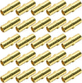 25 Pack 1/2" PEX Fittings, Brass Straight Coupling Fittings, for PEX Tubing Pipe