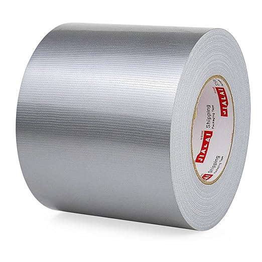 Wide Duct Tape, Industrial Grade Silver Tape 5 inches x 55 Yards (164 ft), 9 Mil Heavy-Duty, Waterproof, Strong, Flexible, No Residue, for Indoor & Outdoor Crafts Improvement