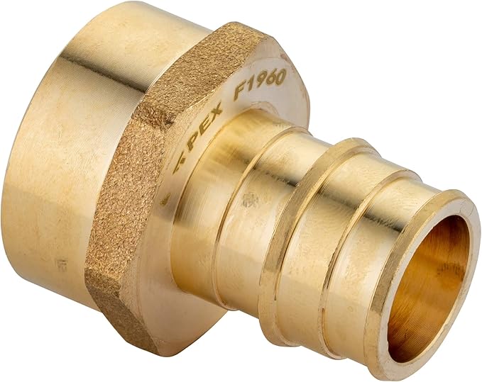 (Pack of 2) EFIELD Pex A Full Flow Expansion Brass Fittings 1 inch x 1 inch Female NPT Adapter F1960 For Pex A Tubing Pipe Only,(PEX1960029)