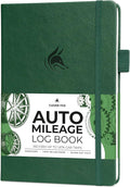 Clever Fox Auto Mileage Log Book – Vehicle Logbook with Mileage, Expense, Gas Consumption & Lubrication Trackers – Driving Logger for Car Records – A5 Size, 1,674 Mileage Entries (Forest Green)