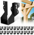 20 Pcs Black 2x4 Joist Hanger,LU24 18 Gauge Double Shear Face Mount Joist Hanger,Hurricane Ties for Rafters Tie Brackets Great for Floor Deck and Ceiling Joists