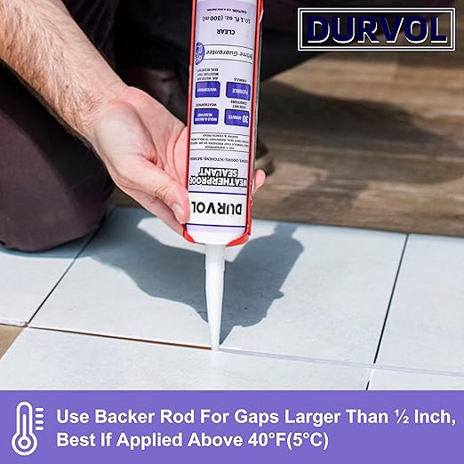 All-Weather Sealant Waterproof Caulking Seal, Caulking Sealant for Kitchen, Bathroom, Marine, Door and More, Clear 4-Pack